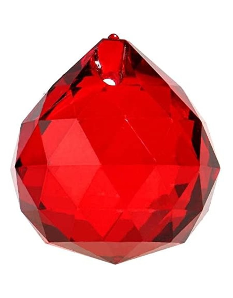 Zorbitz Jewelry Life is Beautiful Diamond Cut Crystals Red: Blessings (30 mm)