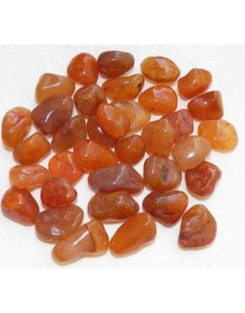 Squire Boone Village Rock/Mineral - Tumbled - Carnelian Agate (Sizes and Colors Vary; Sold Individually)