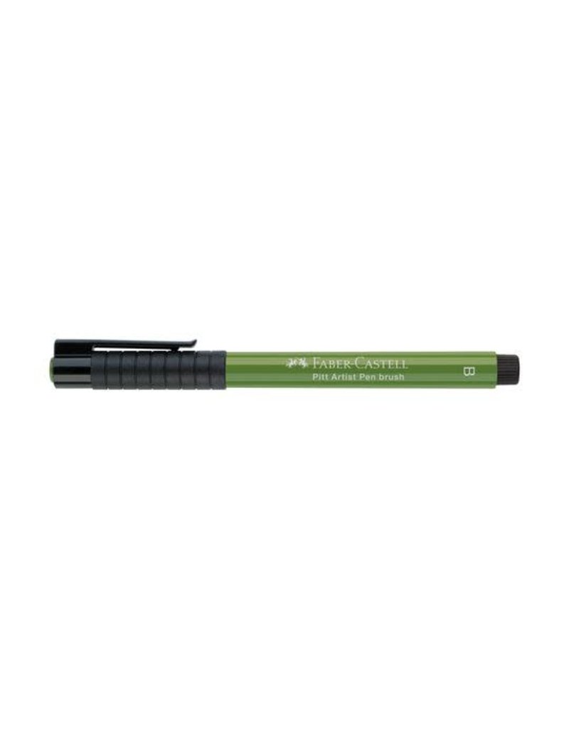 Faber-Castell Art Supplies Pitt Artist Pen - Brush (B) Nib - Permanent Olive Green (167)