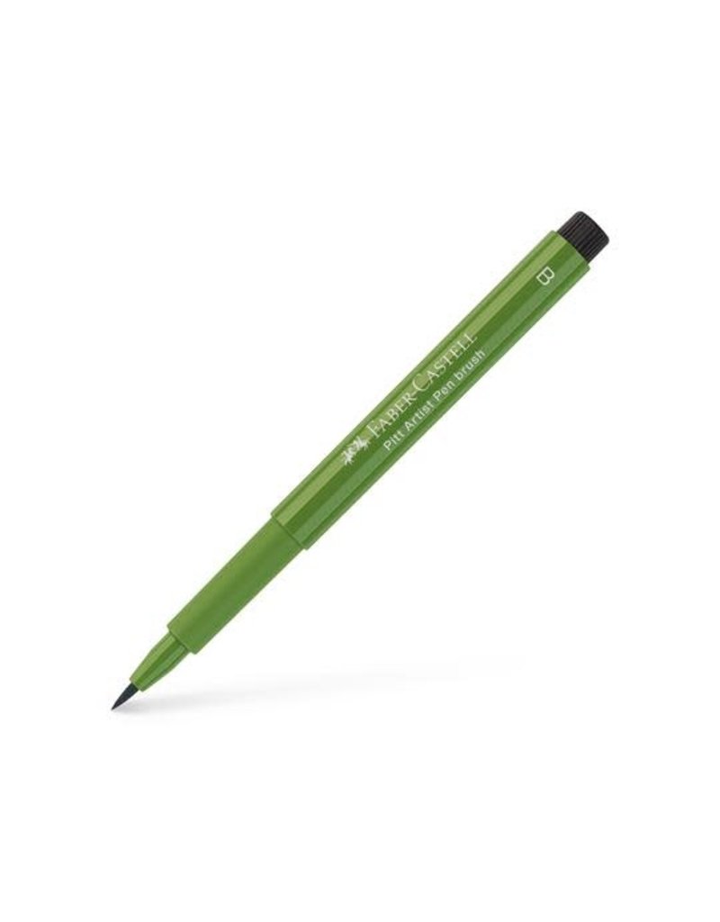 Faber-Castell Art Supplies Pitt Artist Pen - Brush (B) Nib - Permanent Olive Green (167)
