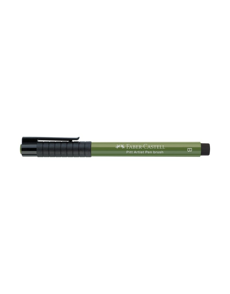 Faber-Castell Art Supplies Pitt Artist Pen - Brush (B) Nib - Chromium Green Opaque (174)