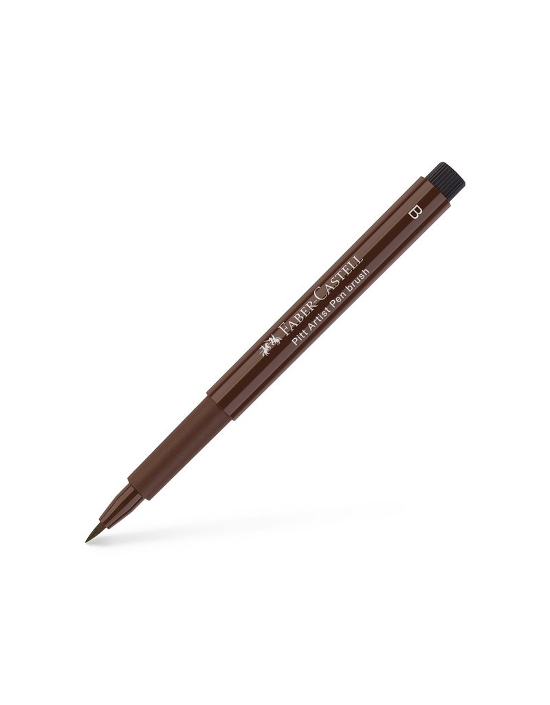 Faber-Castell Art Supplies Pitt Artist Pen - Brush (B) Nib - Dark Sepia (175)
