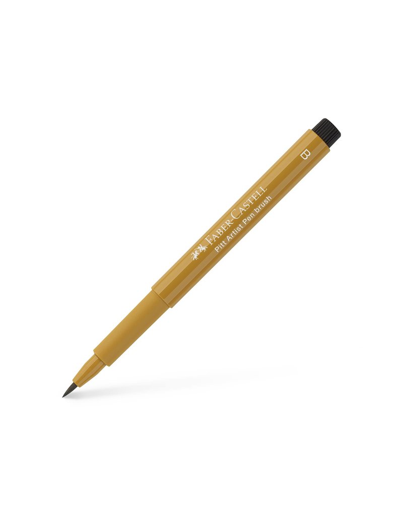 Faber-Castell Art Supplies Pitt Artist Pen - Brush (B) Nib - Green Gold (268)