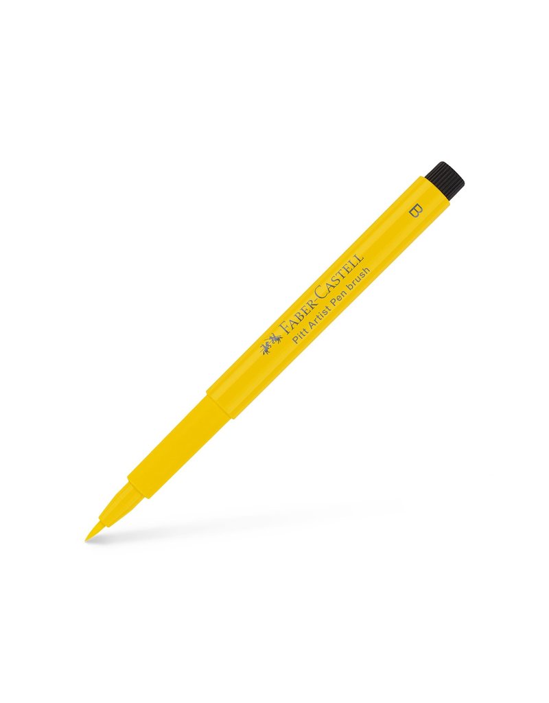 Faber-Castell Art Supplies Pitt Artist Pen - Brush (B) Nib - Cadmium Yellow (107)