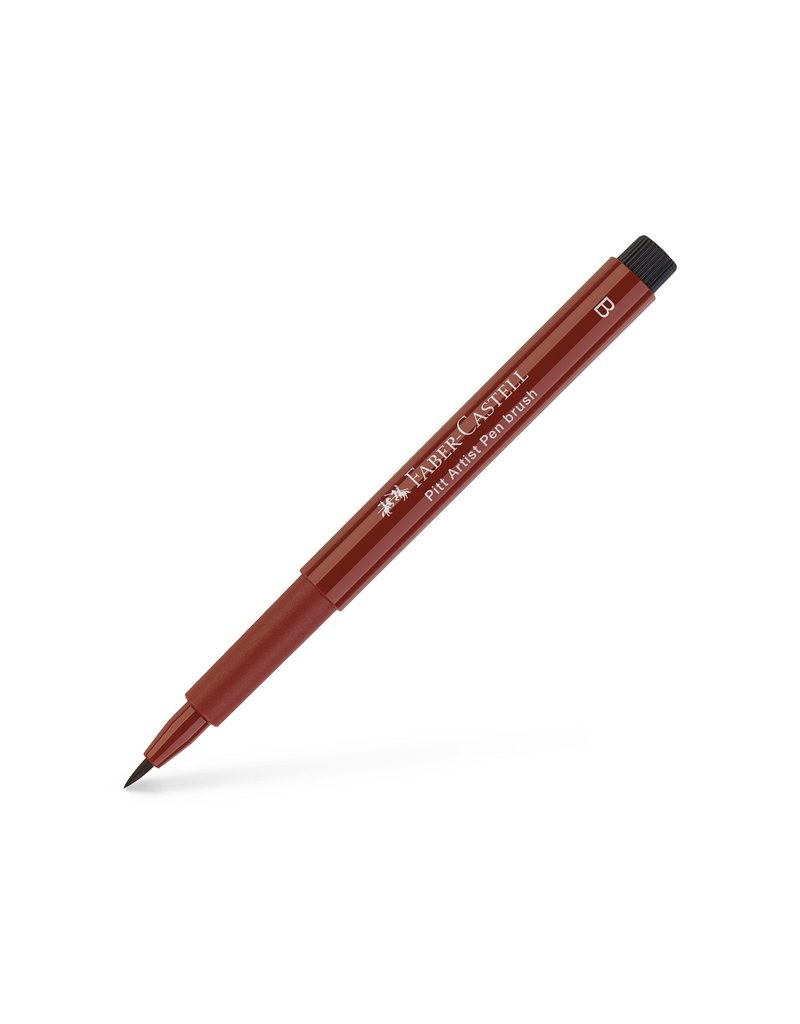 Faber-Castell Art Supplies Pitt Artist Pen - Brush (B) Nib - India Red (192)