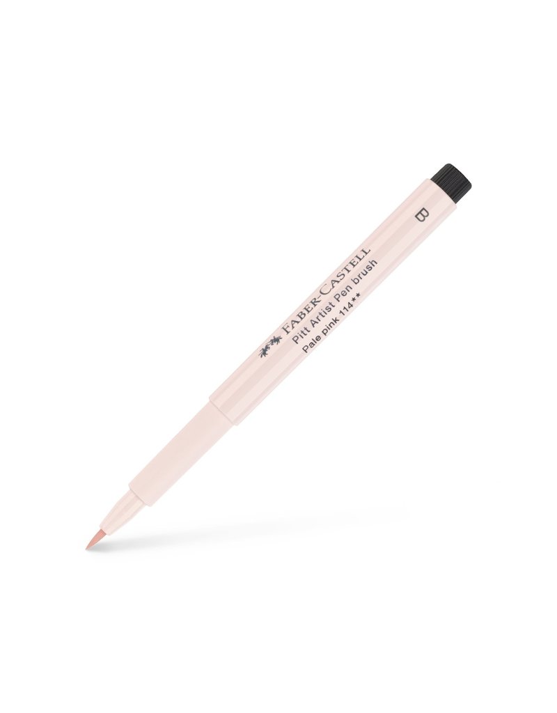 Faber-Castell Art Supplies Pitt Artist Pen - Brush (B) Nib - Pale Pink (114)