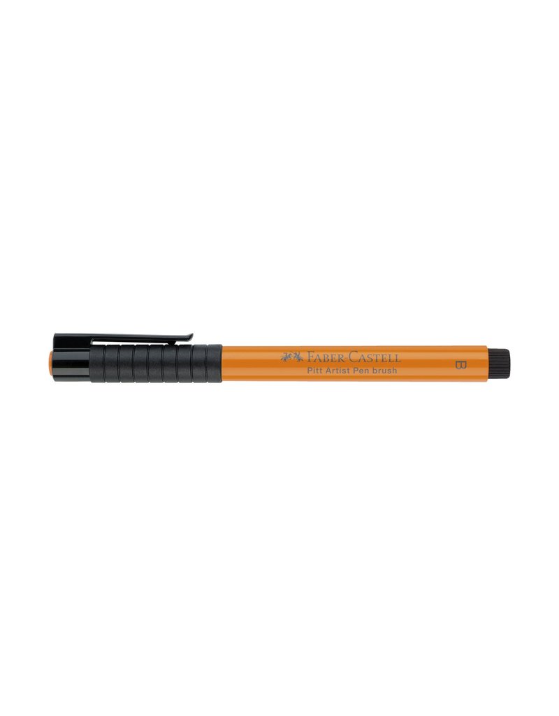 Faber-Castell Art Supplies Pitt Artist Pen - Brush (B) Nib - Orange Glaze (113)