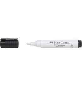 Faber-Castell Art Supplies Pitt Artist Pen - 2.5 mm Bullet Nib - White (101)