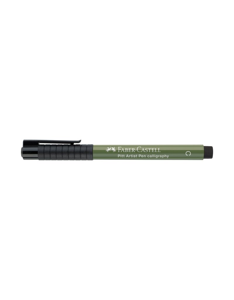 Faber-Castell Art Supplies Pitt Artist Pen - Calligraphy (C) Nib - Chromium Green Opaque (174)