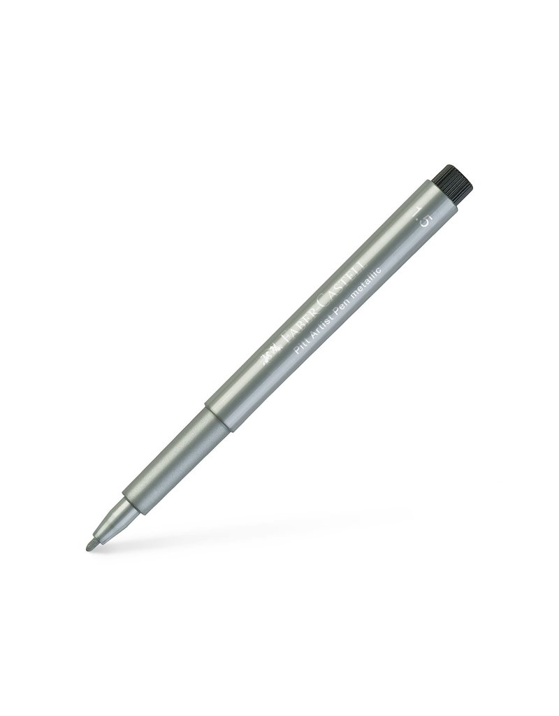 Faber-Castell Art Supplies Pitt Artist Pen - 1.5 mm Bullet Nib - Silver (251)