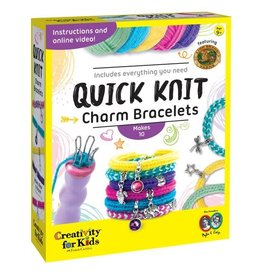 Creativity for Kids Craft Kit Quick Knit Charm Bracelets