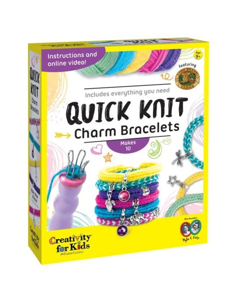 Creativity for Kids Craft Kit Quick Knit Charm Bracelets
