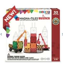 Magnatiles Magna-Tiles Builder Clear Colors (32 Piece Set)