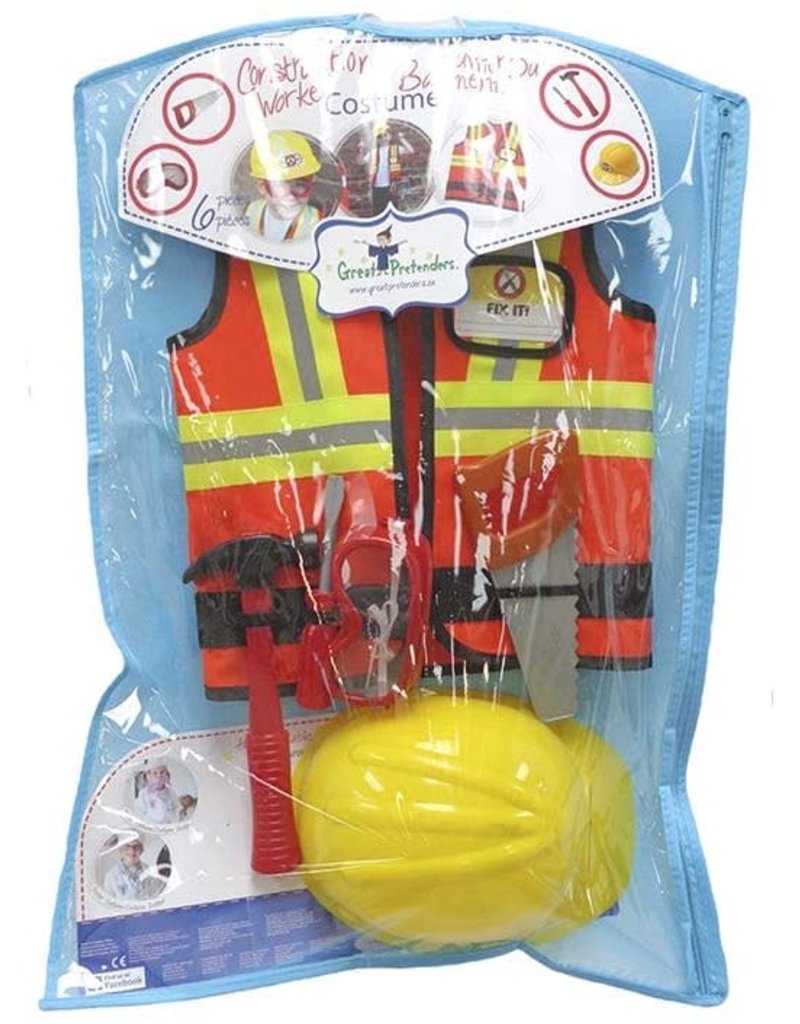Creative Education (Great Pretenders) Costume Construction Worker (Size 5-6)