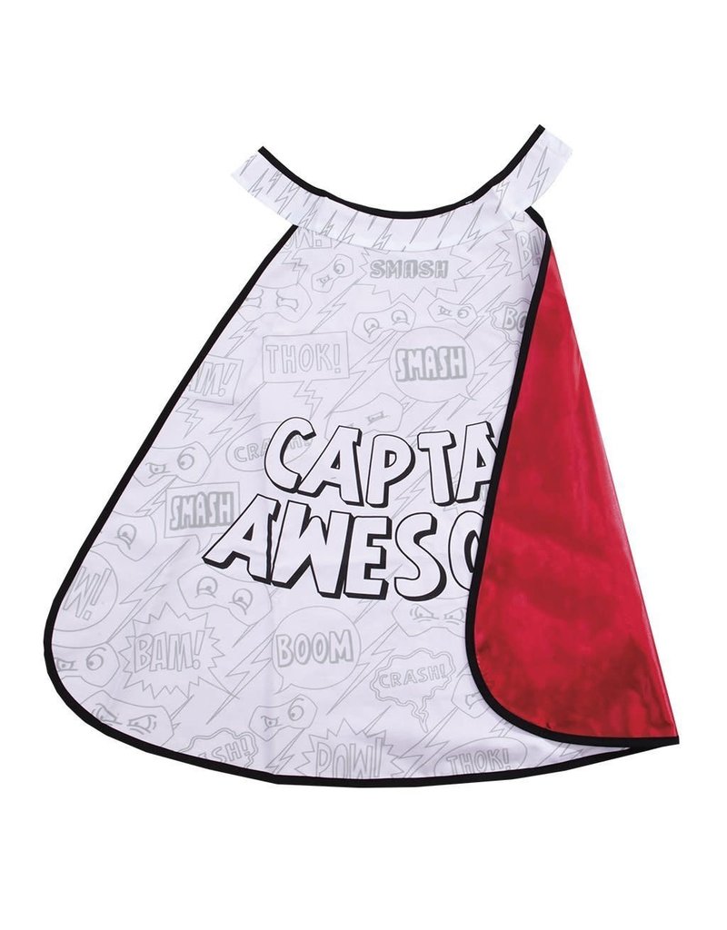 Creative Education (Great Pretenders) Costume Colour-A-Cape Superhero (Size 4-7)