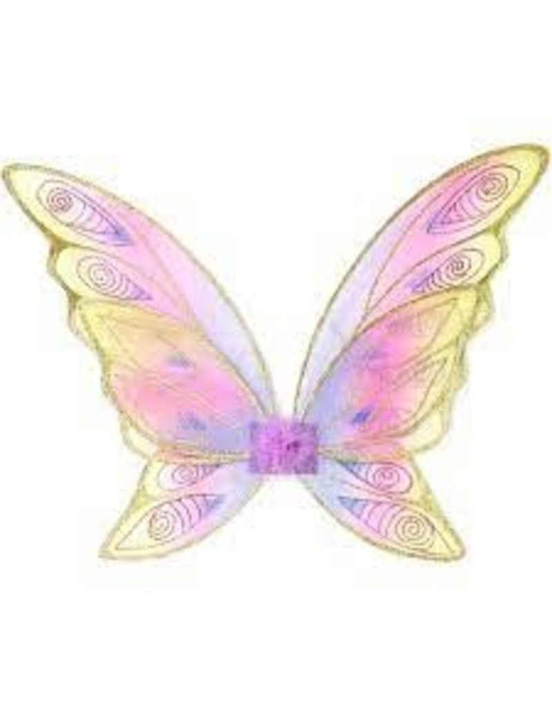 Creative Education (Great Pretenders) Costume Glitter Rainbow Wings (Multi/Gold)