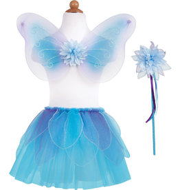 Creative Education (Great Pretenders) Costume Blue Fancy Flutter Skirt with Wings and Wand