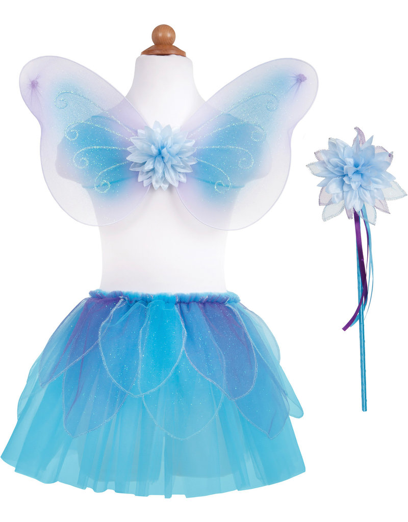 Creative Education (Great Pretenders) Costume Blue Fancy Flutter Skirt with Wings and Wand