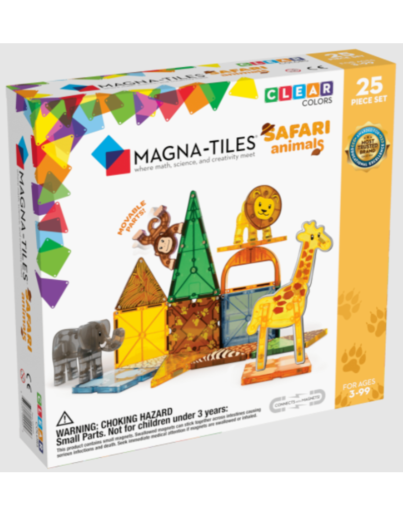 Magnatiles Magnetic Magna-Tiles Safari Animals (25 Pieces)