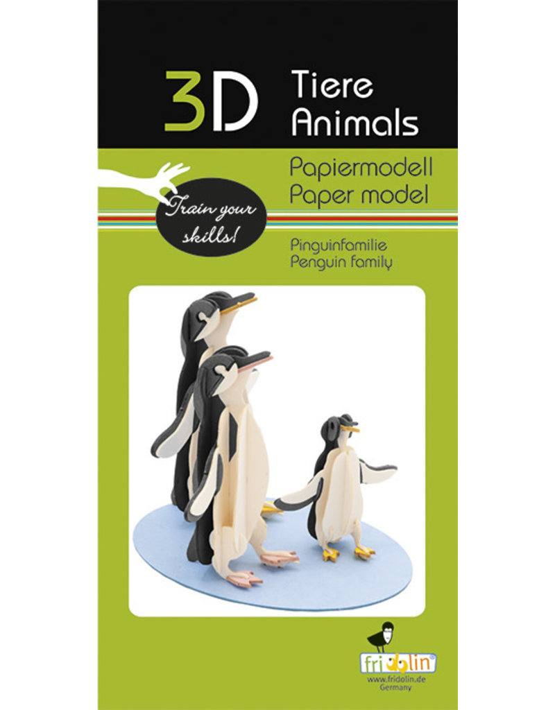 Fridolin Craft 3D Paper Model Penguins