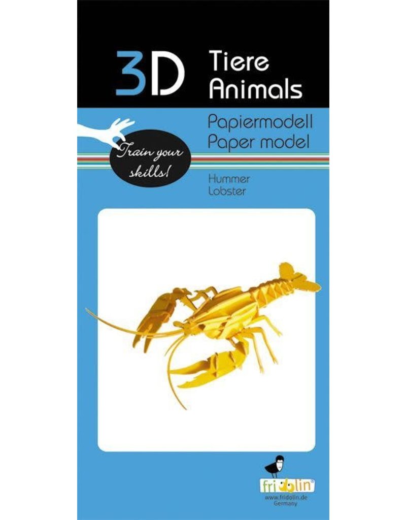 Fridolin Craft 3D Paper Model Lobster
