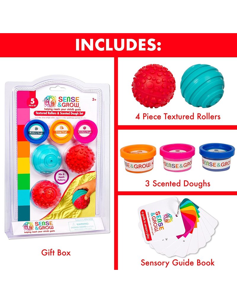 Be Amazing Toys Sense & Grow Textured Rollers & Scented Dough Set