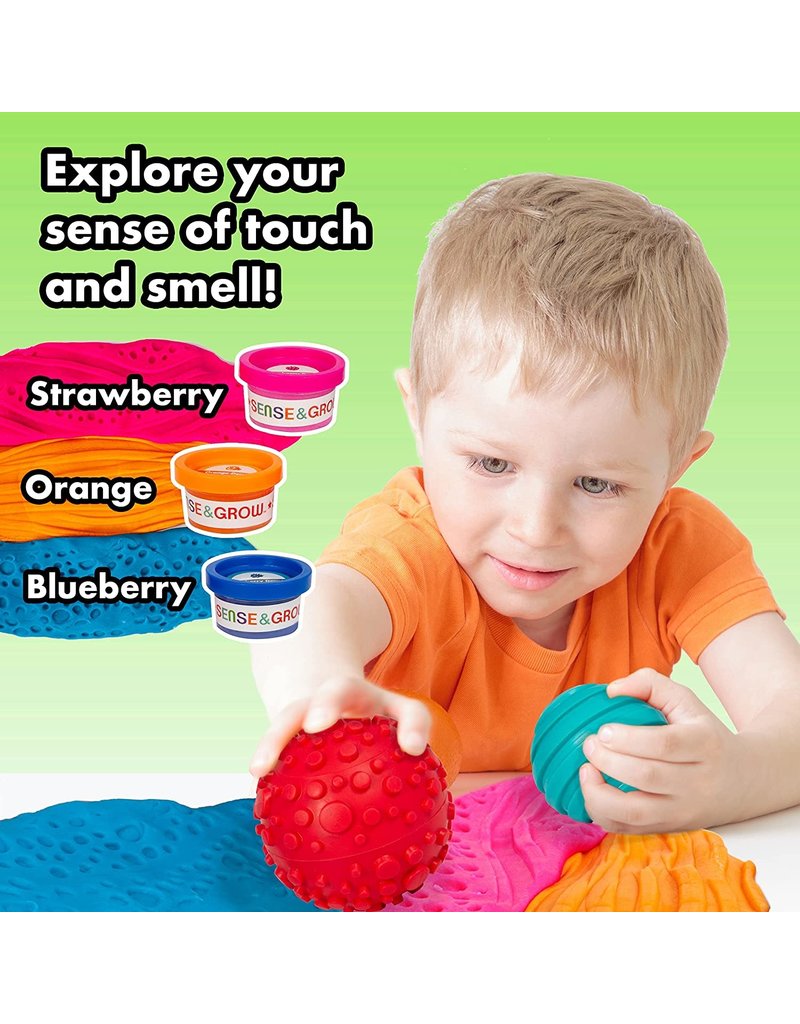 Be Amazing Toys Sense & Grow Textured Rollers & Scented Dough Set