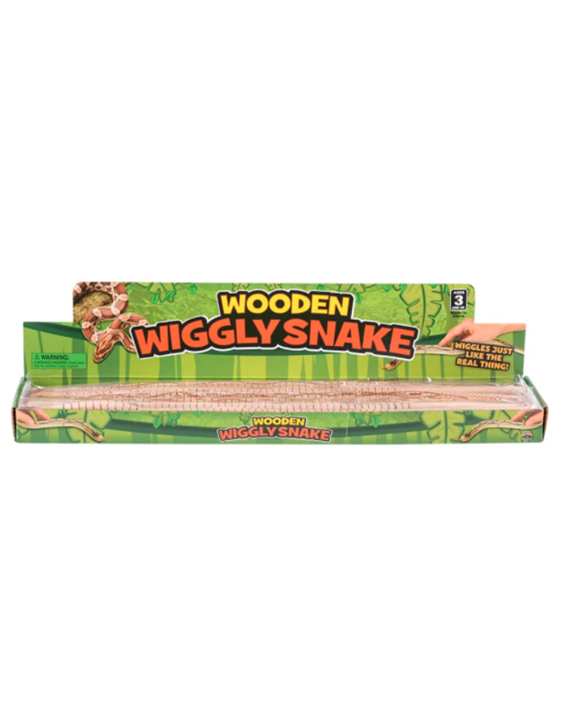 The toy network Wooden Wiggly Snake 20" (Color Varies; Sold Individually)