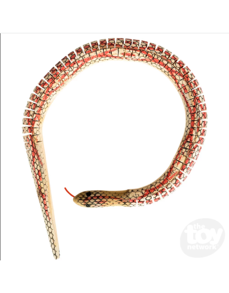 The toy network Wooden Wiggly Snake 20" (Color Varies; Sold Individually)