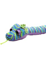 Wild Republic Plush Sweet & Sassy Snake Stripes (Purple, Blue, and Green)