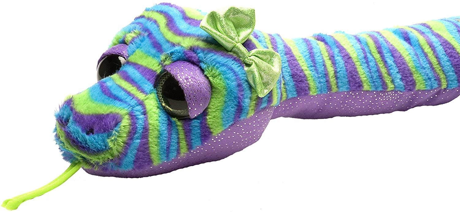 Plush Sweet & Sassy Snake Stripes (Purple, Blue, and Green)