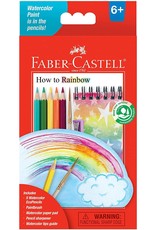 Faber-Castell Craft Kit How To Rainbow Watercolor Pencils Starter Set