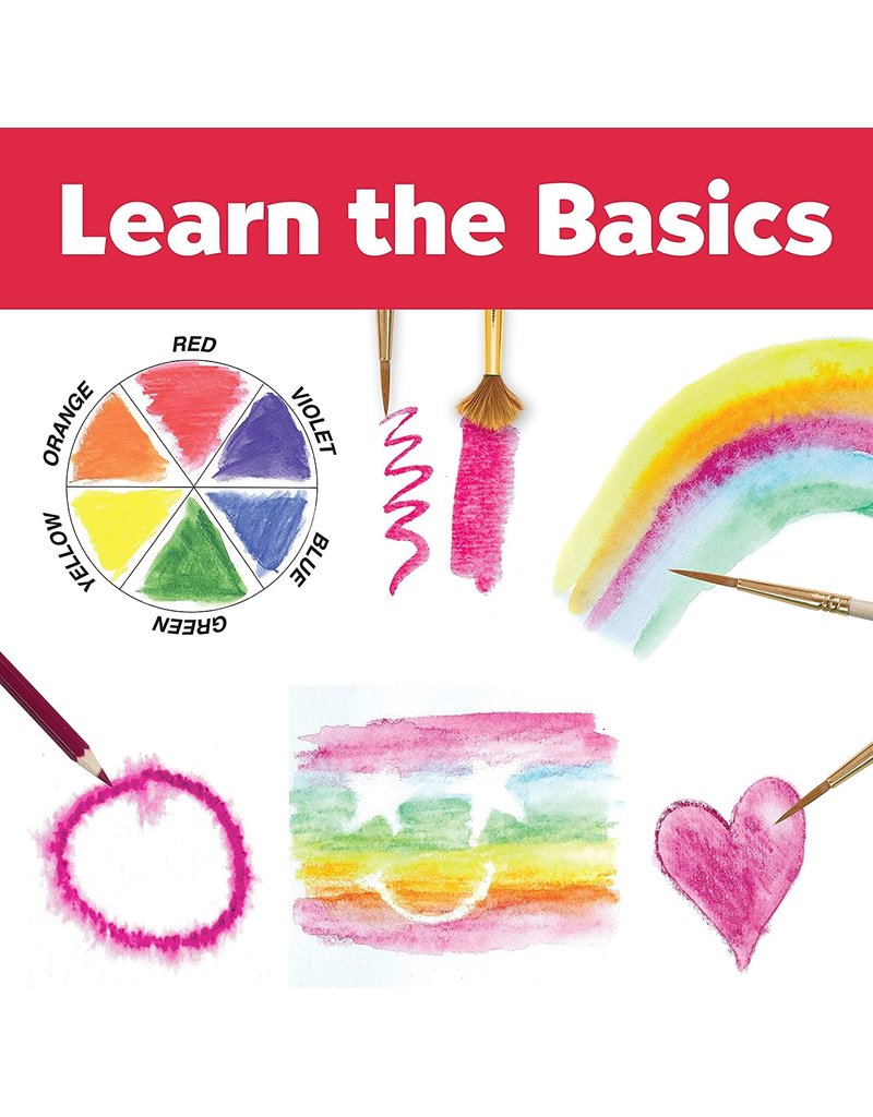 Faber-Castell Craft Kit How To Rainbow Watercolor Pencils Starter Set