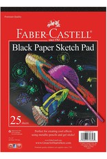 Faber-Castell Art Supplies Black Paper Sketch Pad (9"x12")