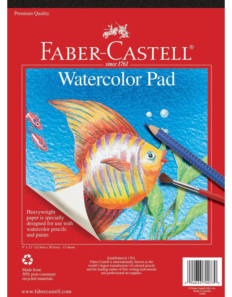 Faber-Castell Art Supplies Watercolor Pad (9"x12")