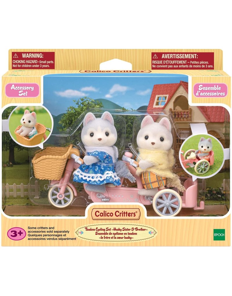 Calico Critters Calico Critters Tandem Cycling Set - Husky Sister & Brother