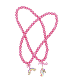 Creative Education (Great Pretenders) Jewelry Best Friends Rainbow Unicorn Necklace Set (2 Pieces)