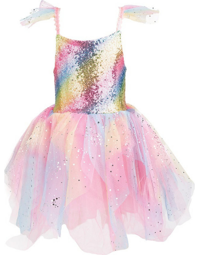 Creative Education (Great Pretenders) Costume Rainbow Fairy Dress & Wings (Size 5-6)