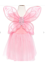 Creative Education (Great Pretenders) Costume Pink Sequins Butterfly Dress & Wings (Size 5-7)