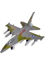 Toysmith Die-cast Pull Back F-16 Fighting Falcon (6")