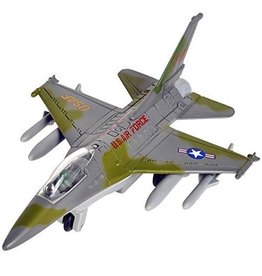 The toy network Die-cast Pull Back F-16 Fighting Falcon (6")