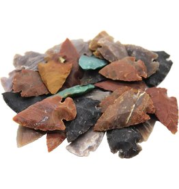 Squire Boone Village Rock/Mineral Agate/Jasper Replica Arrowhead (Colors and Sizes Vary; Sold Individually)