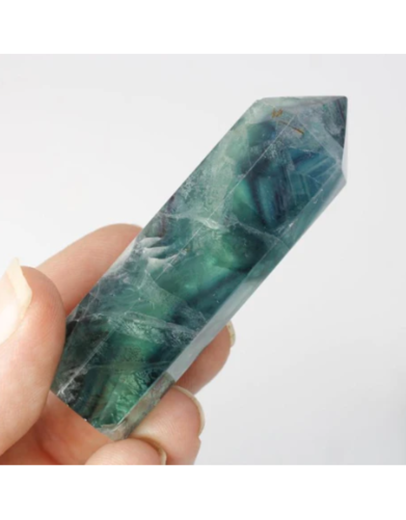 Squire Boone Village Rock/Mineral Fluorite Polished Points (Medium; Sizes and Colors Vary; Sold Individually)