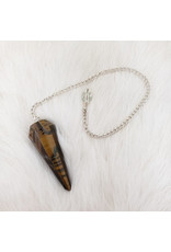 Squire Boone Village Jewelry Pendulum - Tigereye Plumb