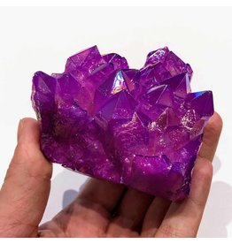 Squire Boone Village Rock/Mineral - Apophyllite Purple Titanized (Sizes Vary)