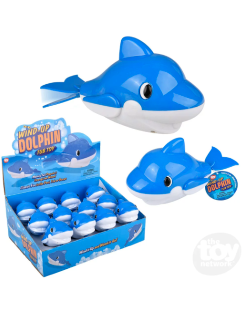 The toy network Novelty Wind-Up Dolphin Tub Toy (Sold Individually)