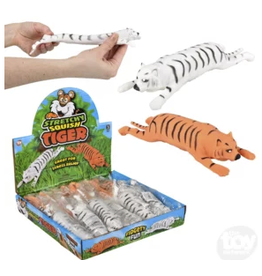 Rhode Island Novelty Novelty Squeeze and Stretch Tiger (6"; Colors Vary; Sold Individually)