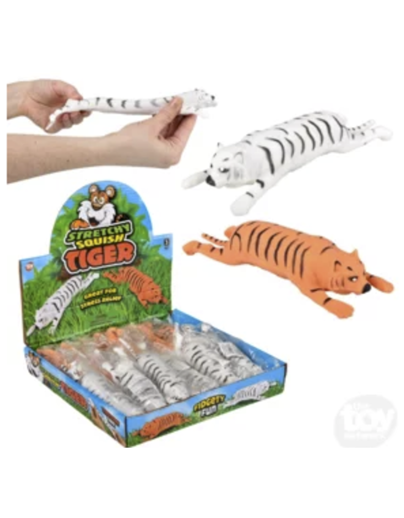 Rhode Island Novelty Novelty Squeeze and Stretch Tiger (6"; Colors Vary; Sold Individually)