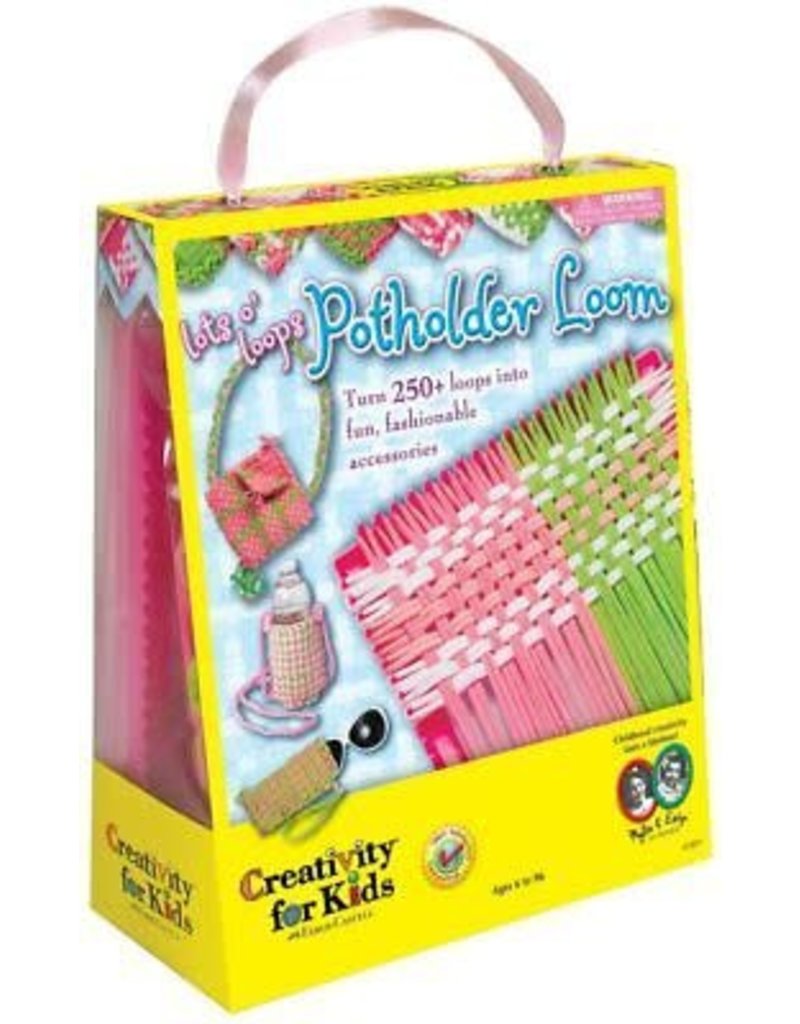 Creativity for Kids Craft Kit Lots o' Loops Potholder Loom Pow