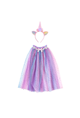 Creative Education (Great Pretenders) Costume Rainbow Unicorn Cape & Headband (Size 4-6)